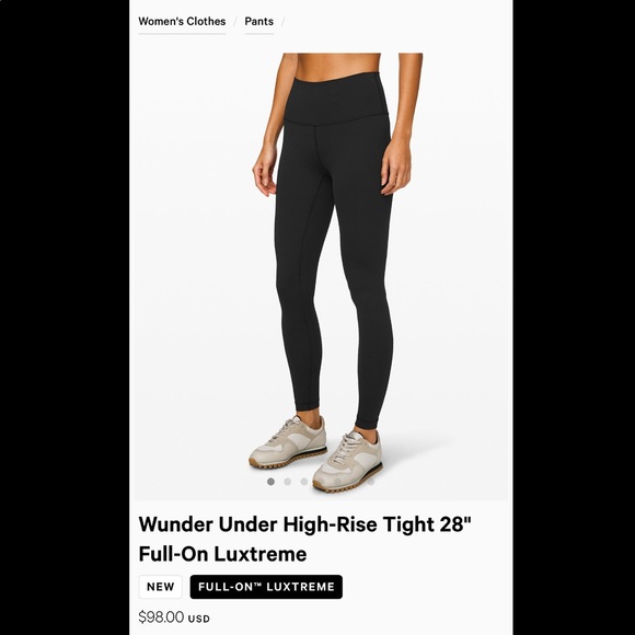 lululemon athletica Pants - Lululemon Wunder Under High Rise Tight 28”